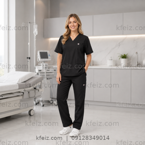 استایل حرفهای اسکراب زنانه بارین استایل اسکراب پزشکی زنانه بارین در محیط درمان